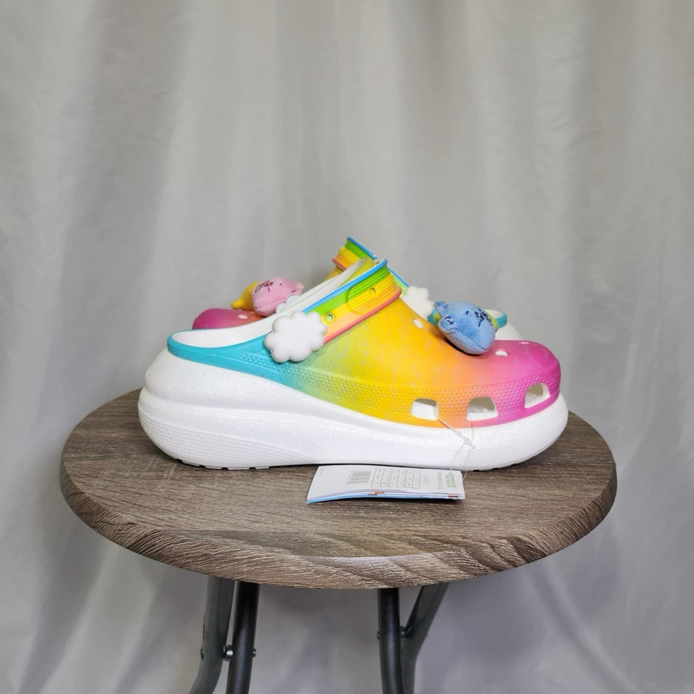 CROCS X Care Bears Collaboration Crush Clog Light On Platform Multicolor M6 W8 - Picture 7 of 10